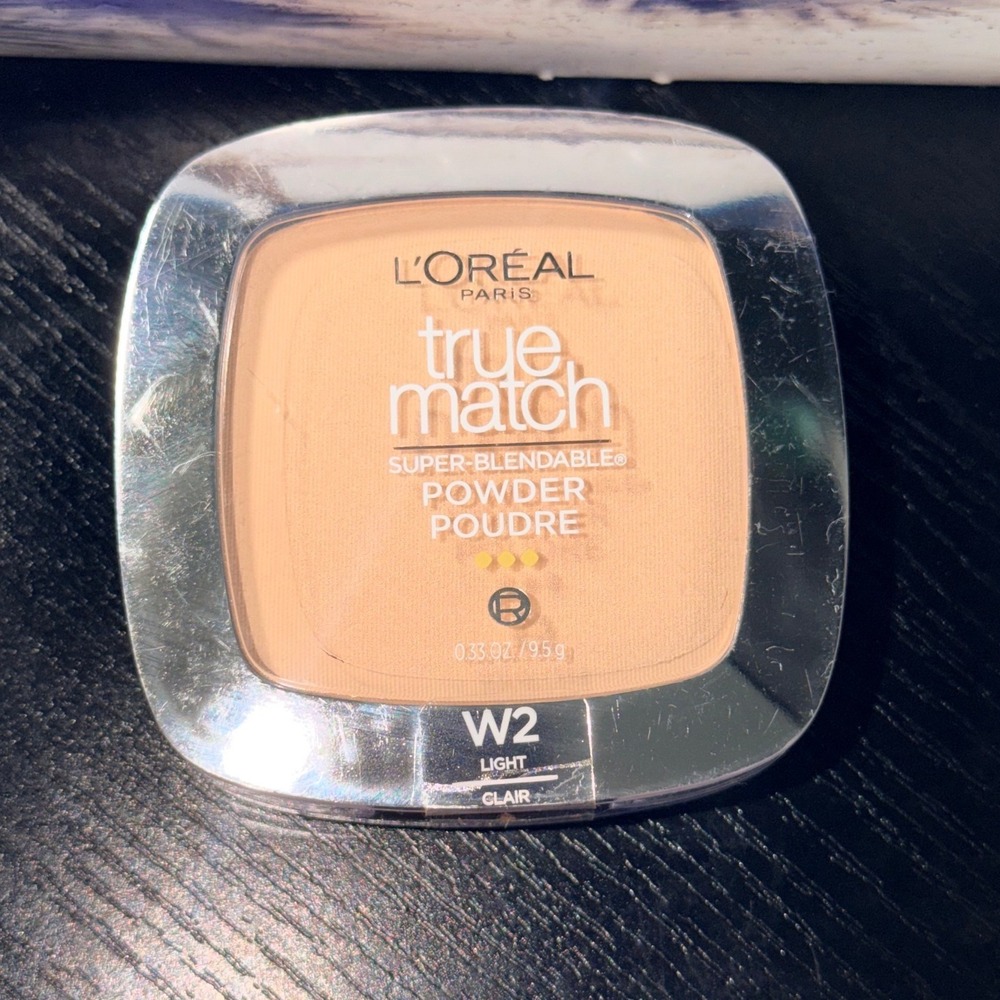 LOreal Paris True Match Super-Blendable Powder W2 Light Ivory Warm 0.33oz 9.5g